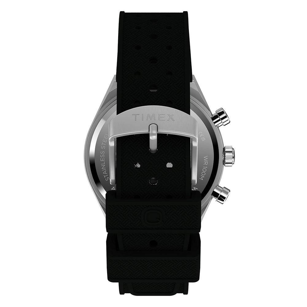 Q Timex Continental Chronograph 40mm Silicone Band