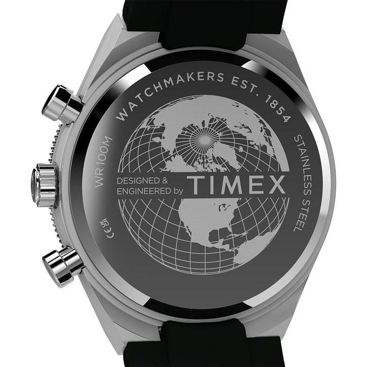 Q Timex Continental Chronograph 40mm Silicone Band