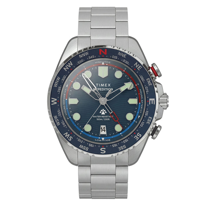 Expedition Tide Compass IQ 43mm Stainless Steel Band