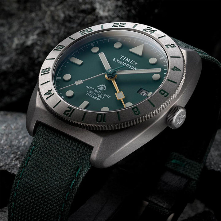 Expedition Pioneer Titanium Automatic Gmt 41mm Fabric Band