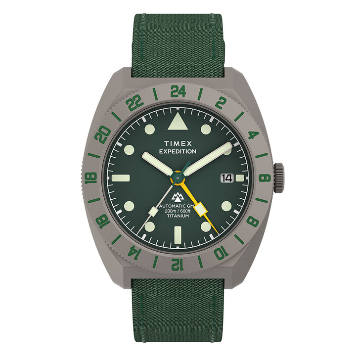 Expedition Pioneer Titanium Automatic Gmt 41mm Fabric Band