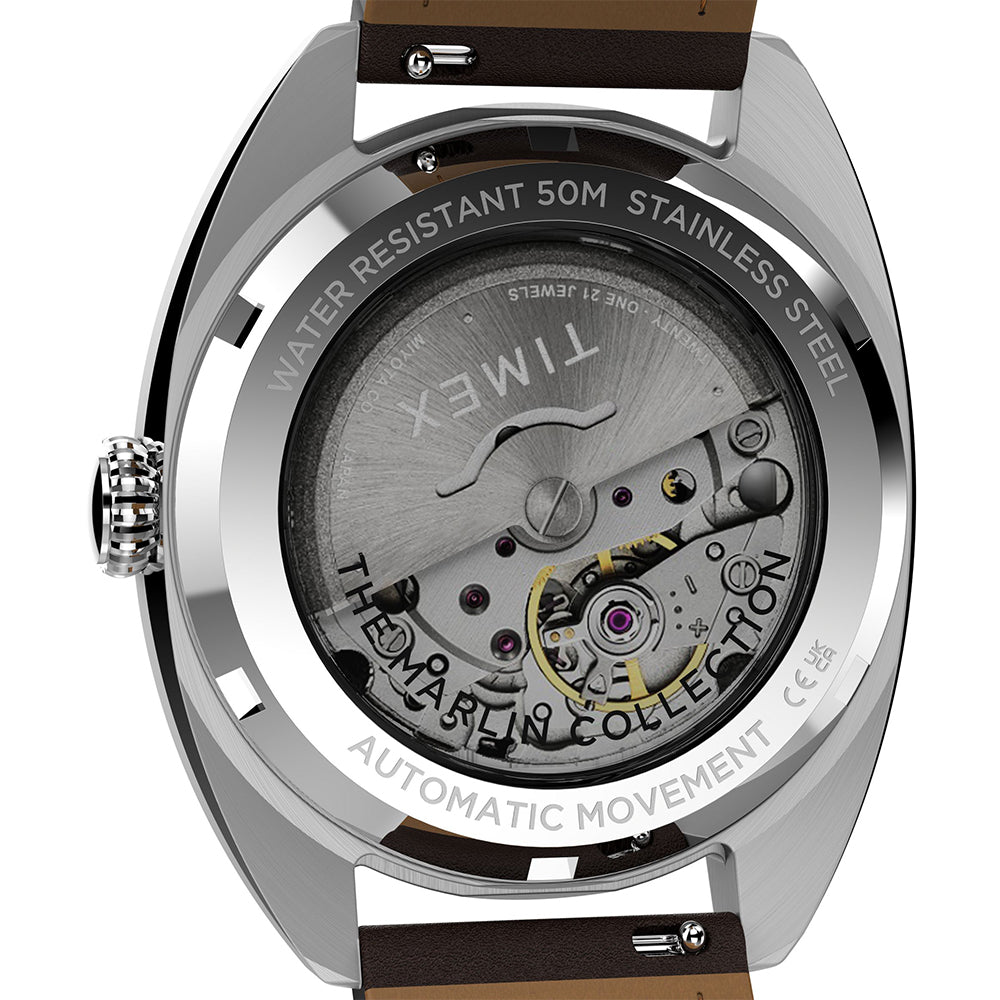 Marlin® Draper Automatic 37mm Leather Band