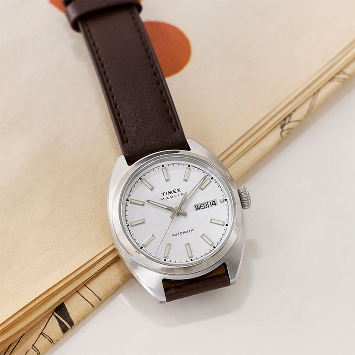 Marlin® Draper Automatic 37mm Leather Band