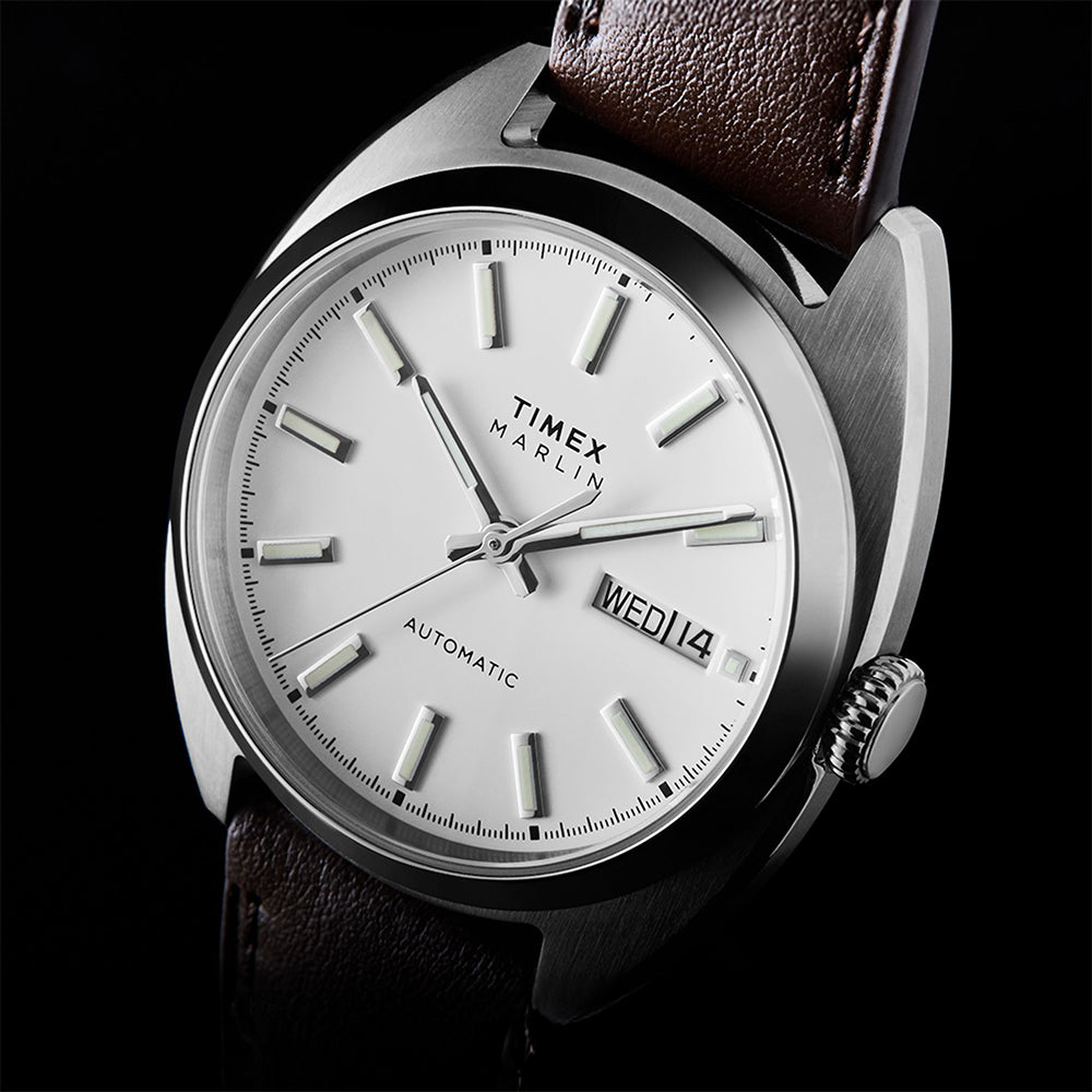 Marlin® Draper Automatic 37mm Leather Band