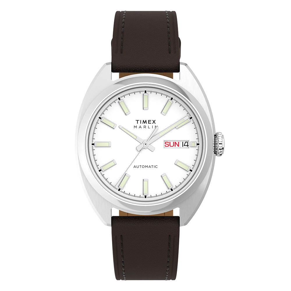 Marlin® Draper Automatic 37mm Leather Band