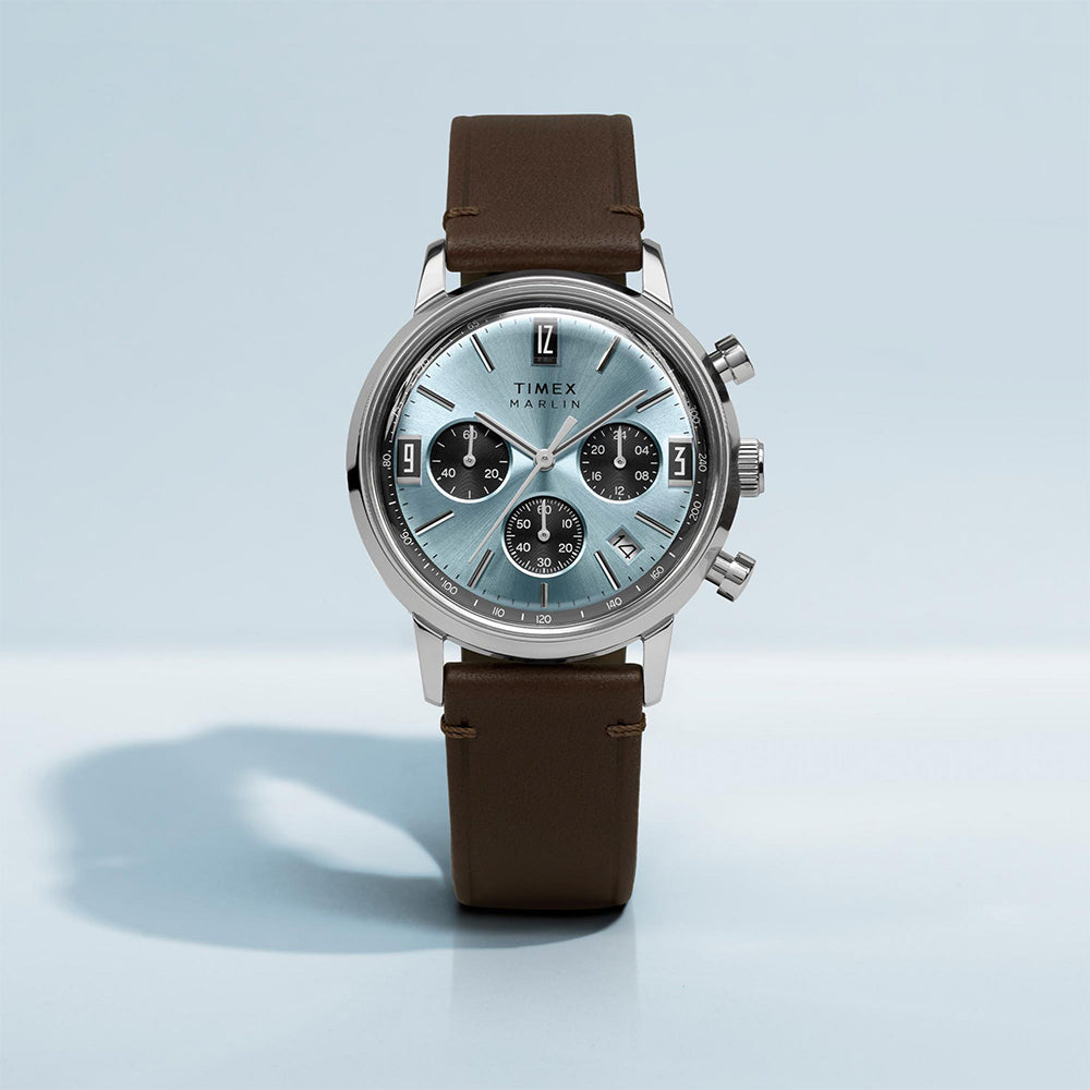Marlin Quartz Chronograph 40mm Leather Band