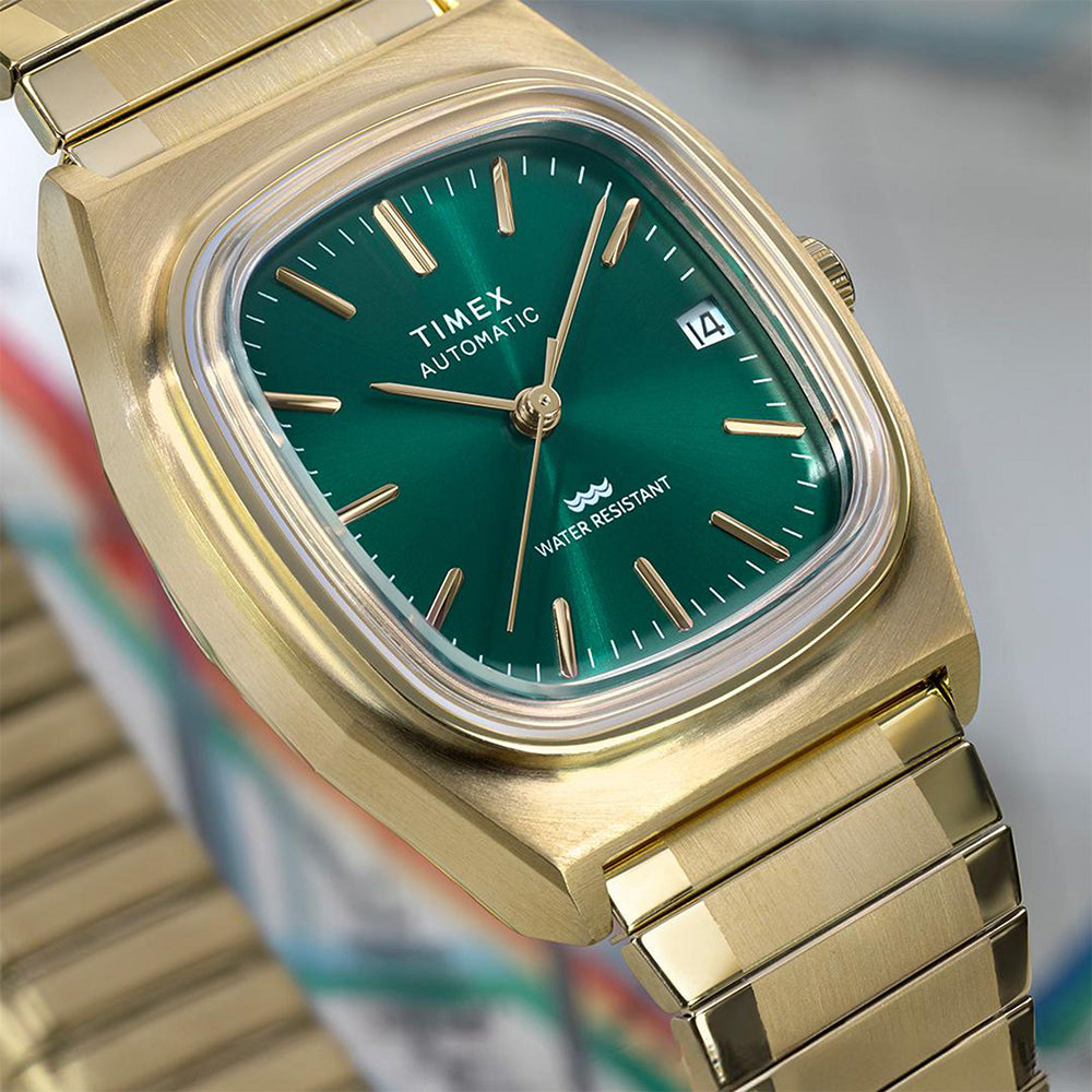 Timex Automatic 1983 E Line Reissue Automatic 34mm Stainless Steel Band