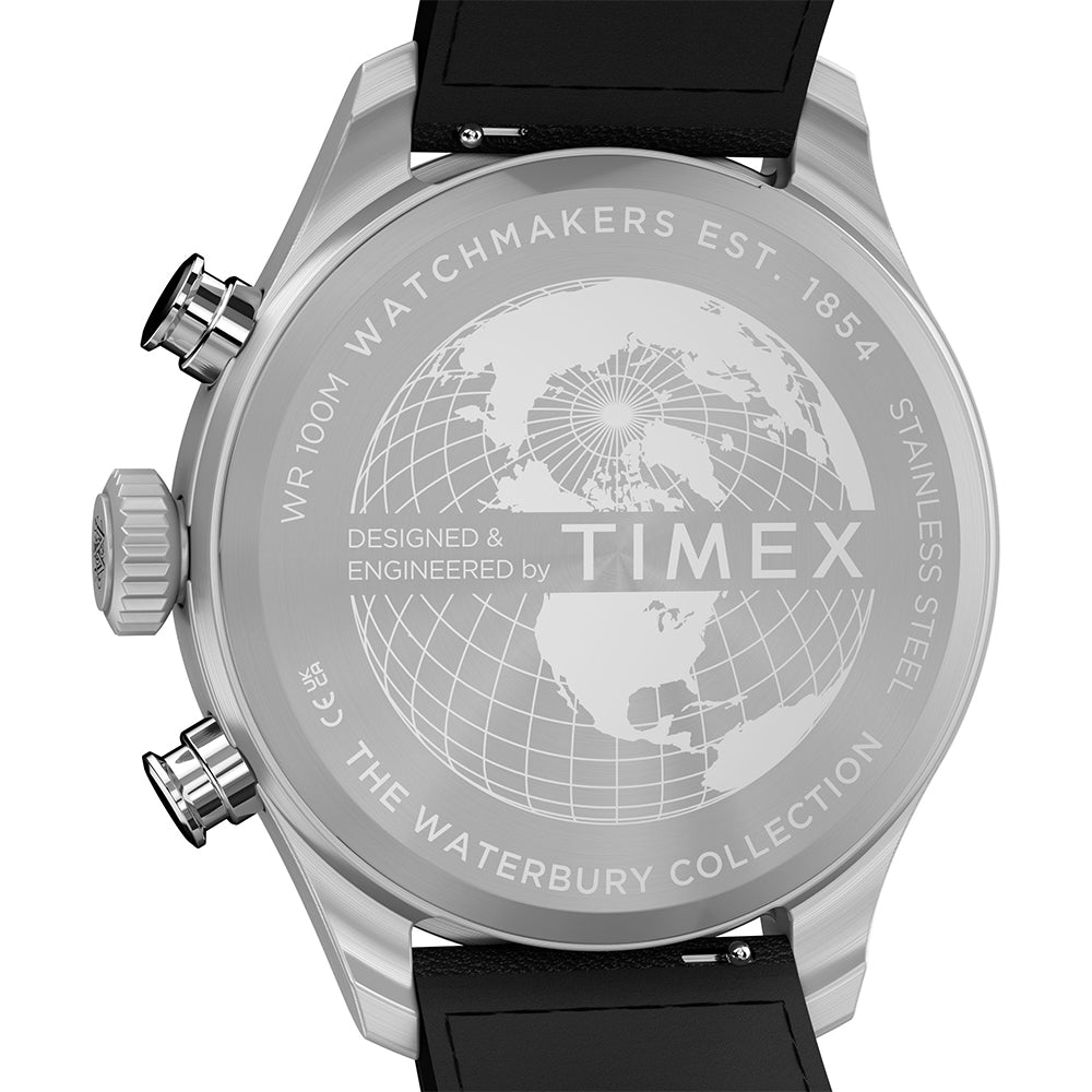 Waterbury Ace Fly-Back Chronograph 43mm Leather Band