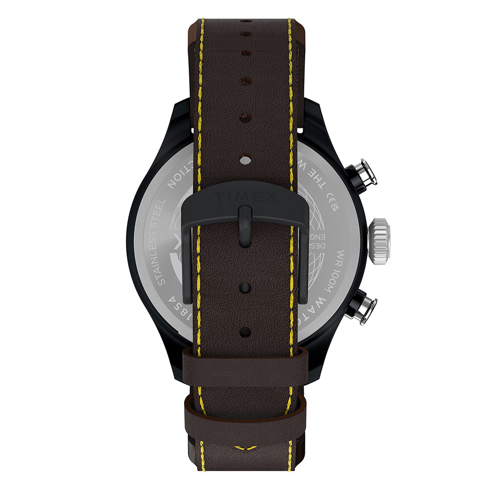 Waterbury Ace Fly-Back Chronograph 43mm Leather Band