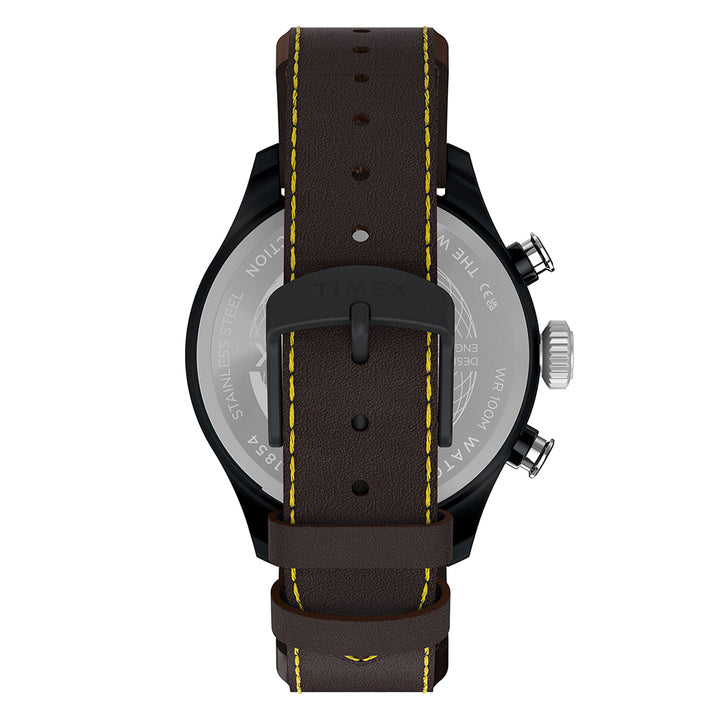 Waterbury Ace Fly-Back Chronograph 43mm Leather Band