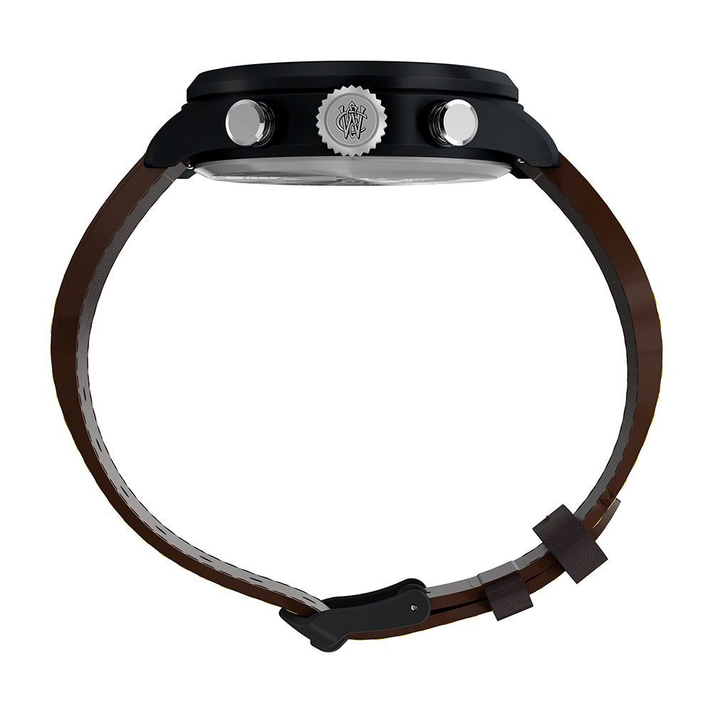 Waterbury Ace Fly-Back Chronograph 43mm Leather Band