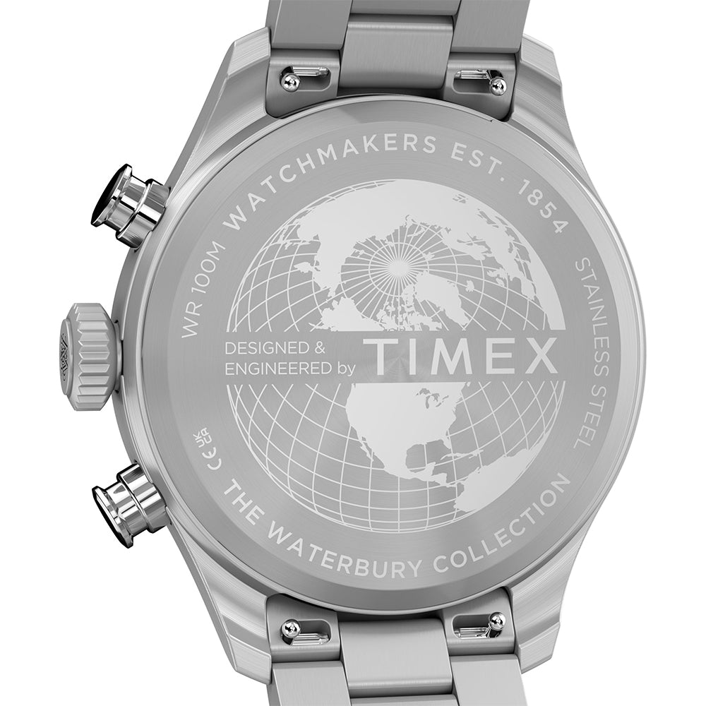 Waterbury Ace Fly-Back Chronograph 43mm Stainless Steel Band