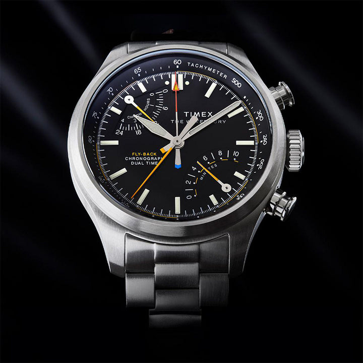 Waterbury Ace Fly-Back Chronograph 43mm Stainless Steel Band