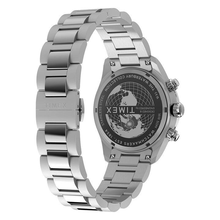 Waterbury Heritage Chronograph 39mm Stainless Steel Band