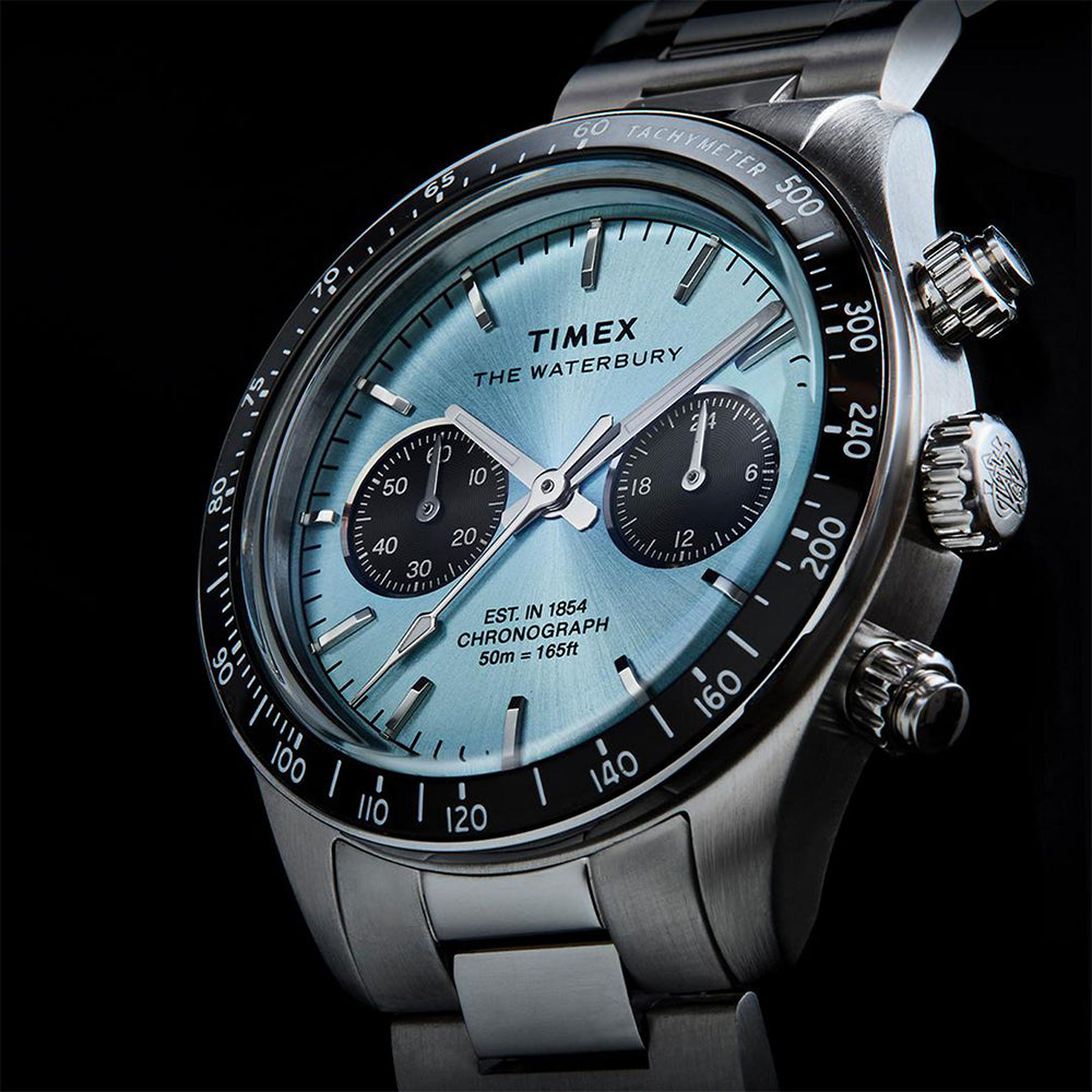 Waterbury Heritage Chronograph 39mm Stainless Steel Band
