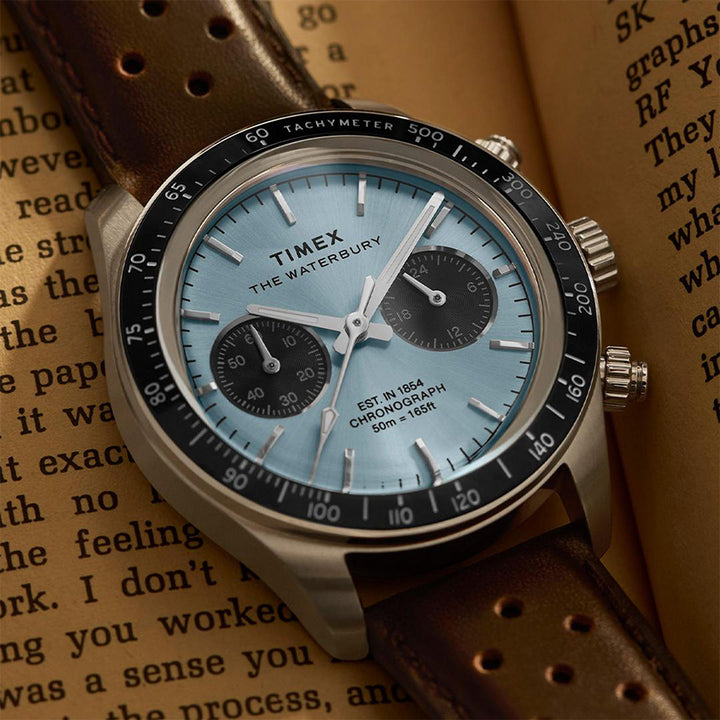 Waterbury Heritage Chronograph 39mm Leather Band