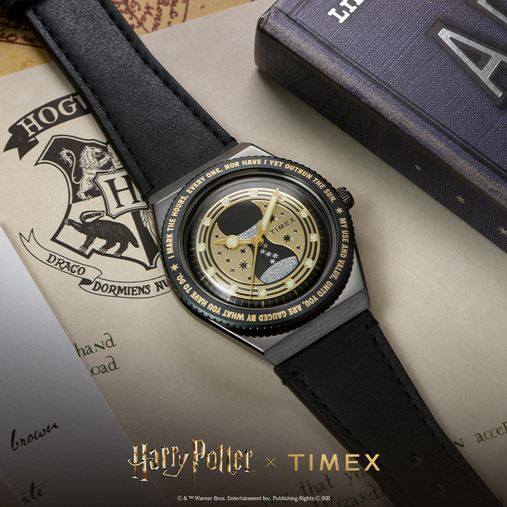Q Timex x Harry Potter 3-Hand 36mm Leather Band