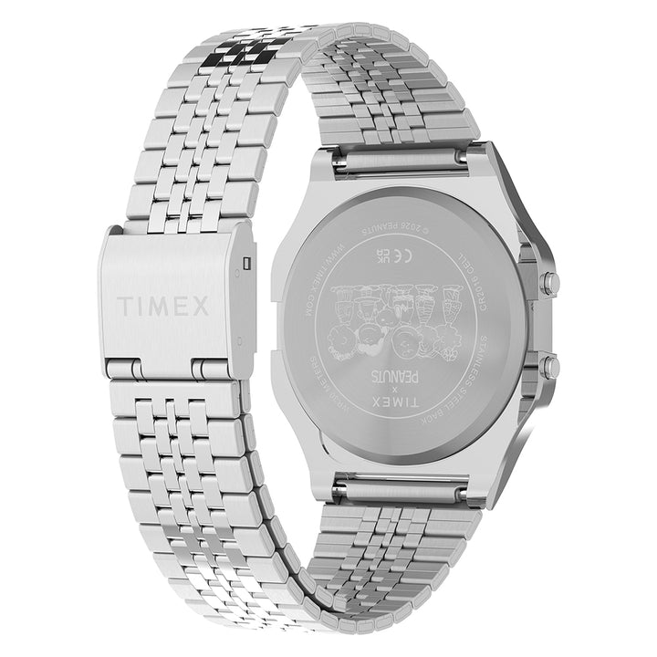 Timex T80 x Peanuts Digital 34mm Stainless Steel Band
