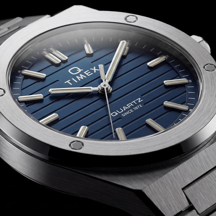 Q Timex Marbella 3-Hand 41mm Stainless Steel Band