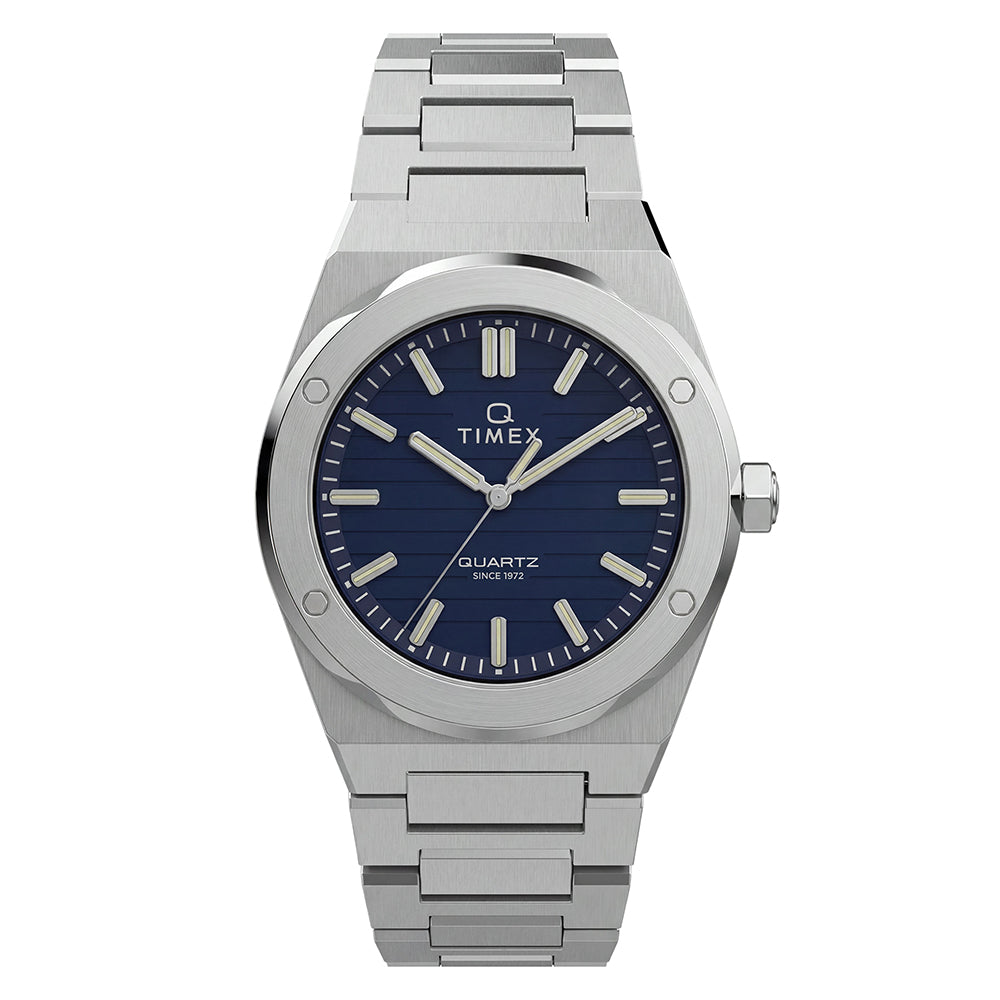 Q Timex Marbella 3-Hand 41mm Stainless Steel Band