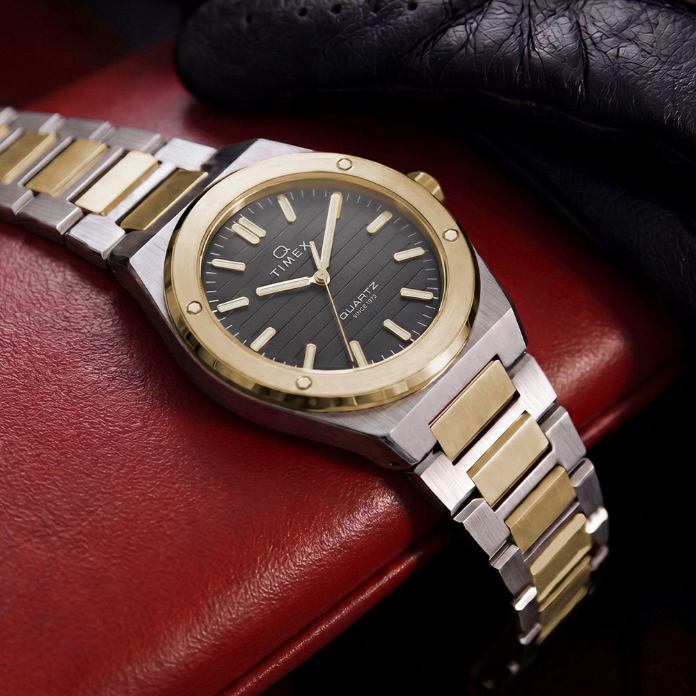 Q Timex Marbella 3-Hand 41mm Stainless Steel Band