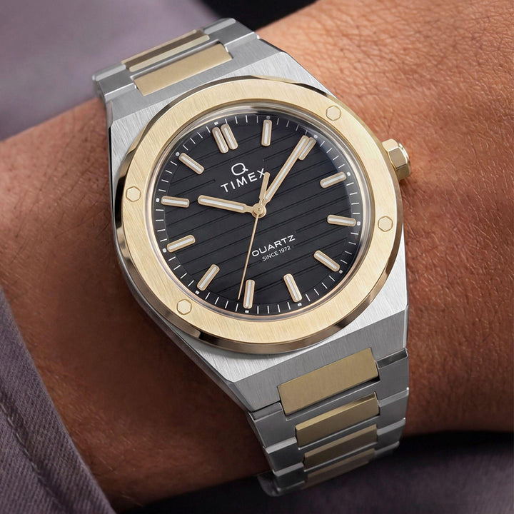 Q Timex Marbella 3-Hand 41mm Stainless Steel Band