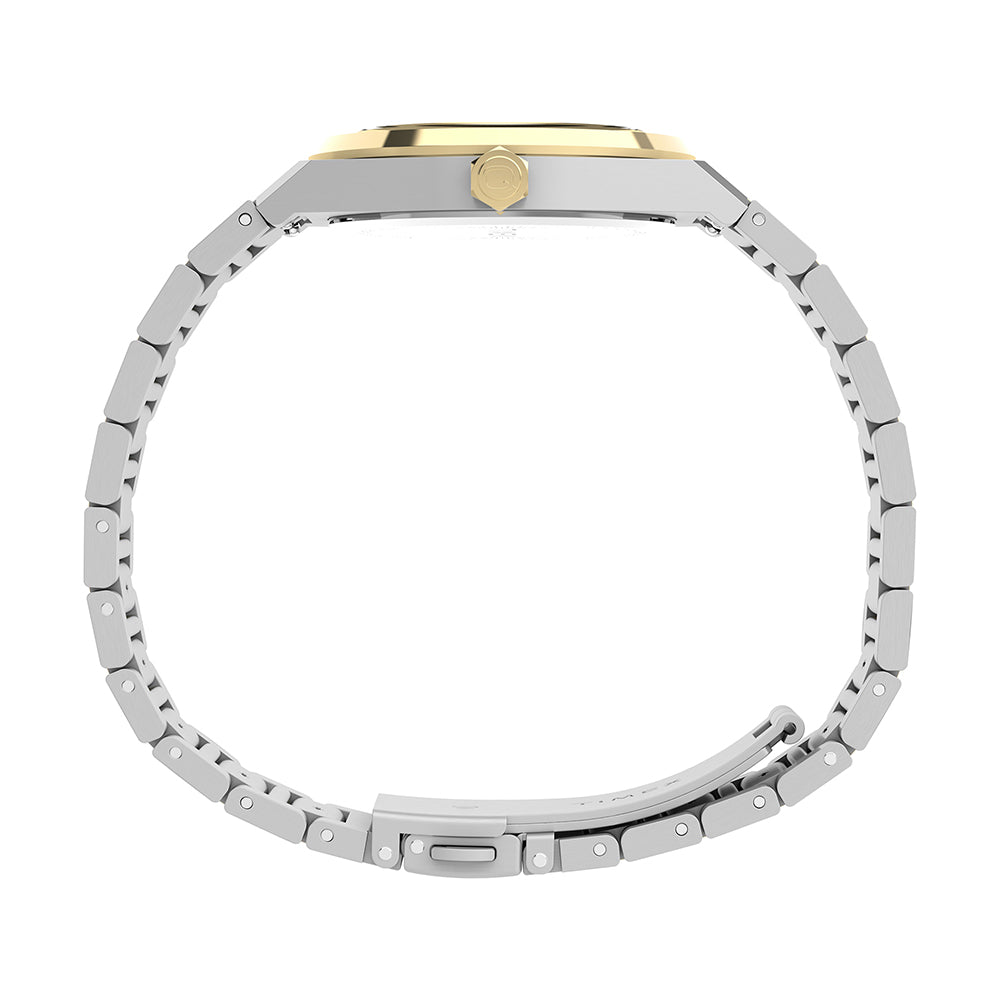 Q Timex Marbella 3-Hand 34mm Stainless Steel Band
