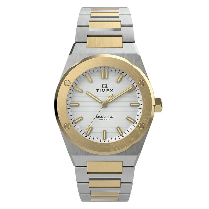 Q Timex Marbella 3-Hand 34mm Stainless Steel Band