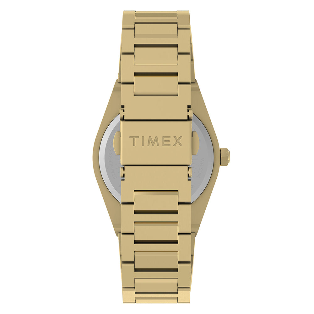 Q Timex Marbella 3-Hand 34mm Stainless Steel Band