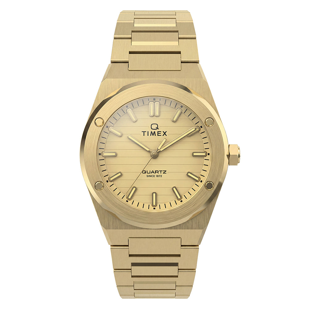 Q Timex Marbella 3-Hand 34mm Stainless Steel Band