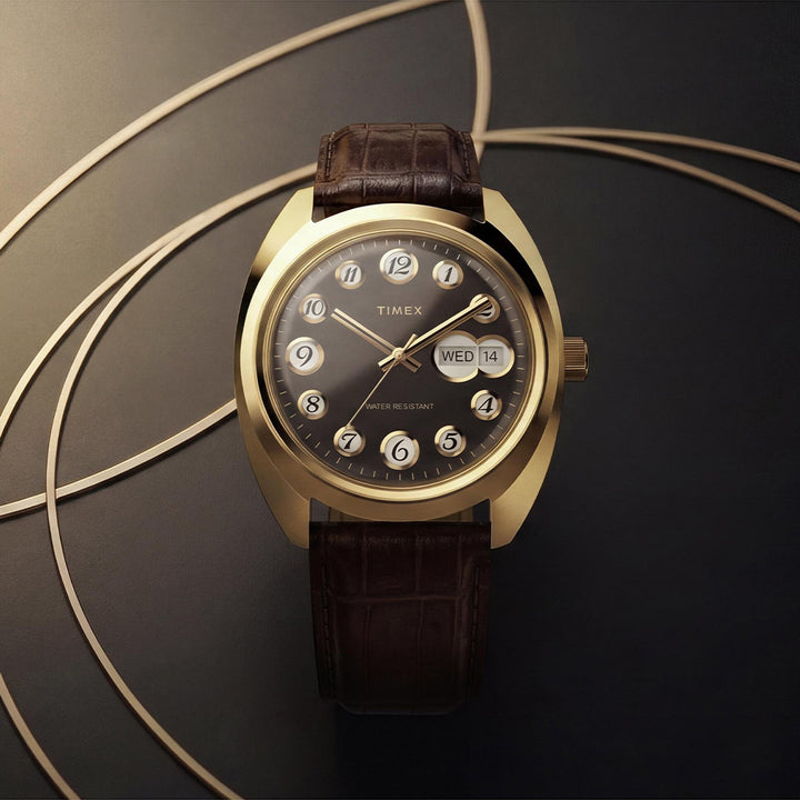 1976 Rotary Phone Reissue Day-Date 37mm Leather Band