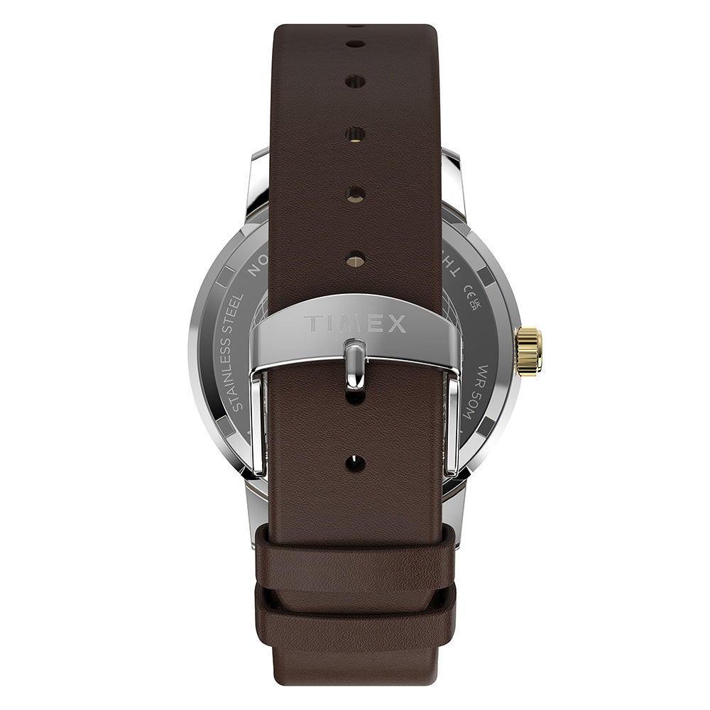 Marlin Quartz Gmt Date 40mm Leather Band