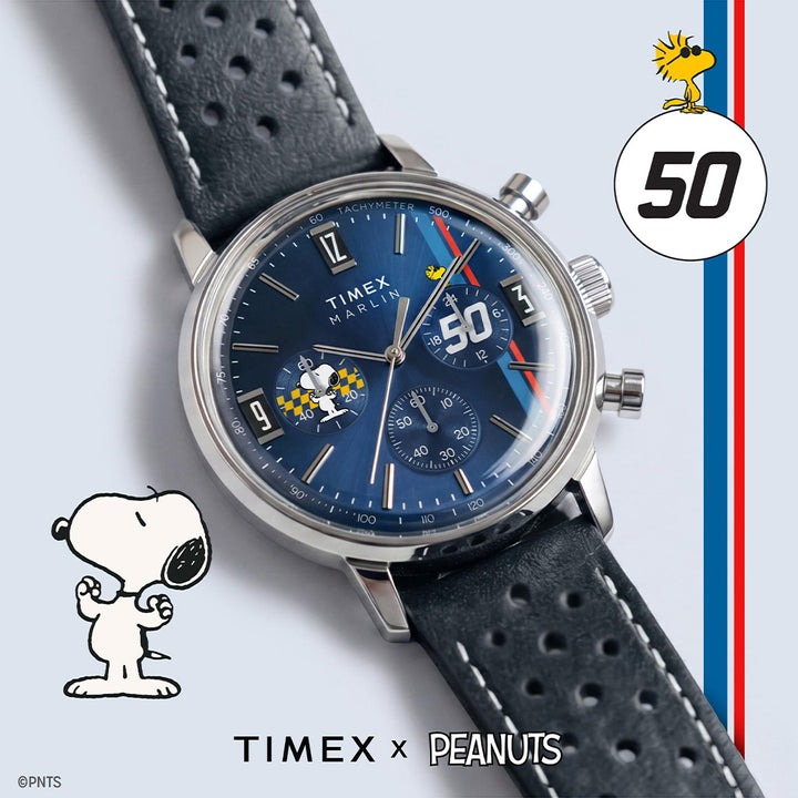 Marlin x Peanuts Chronograph 40mm Leather Band