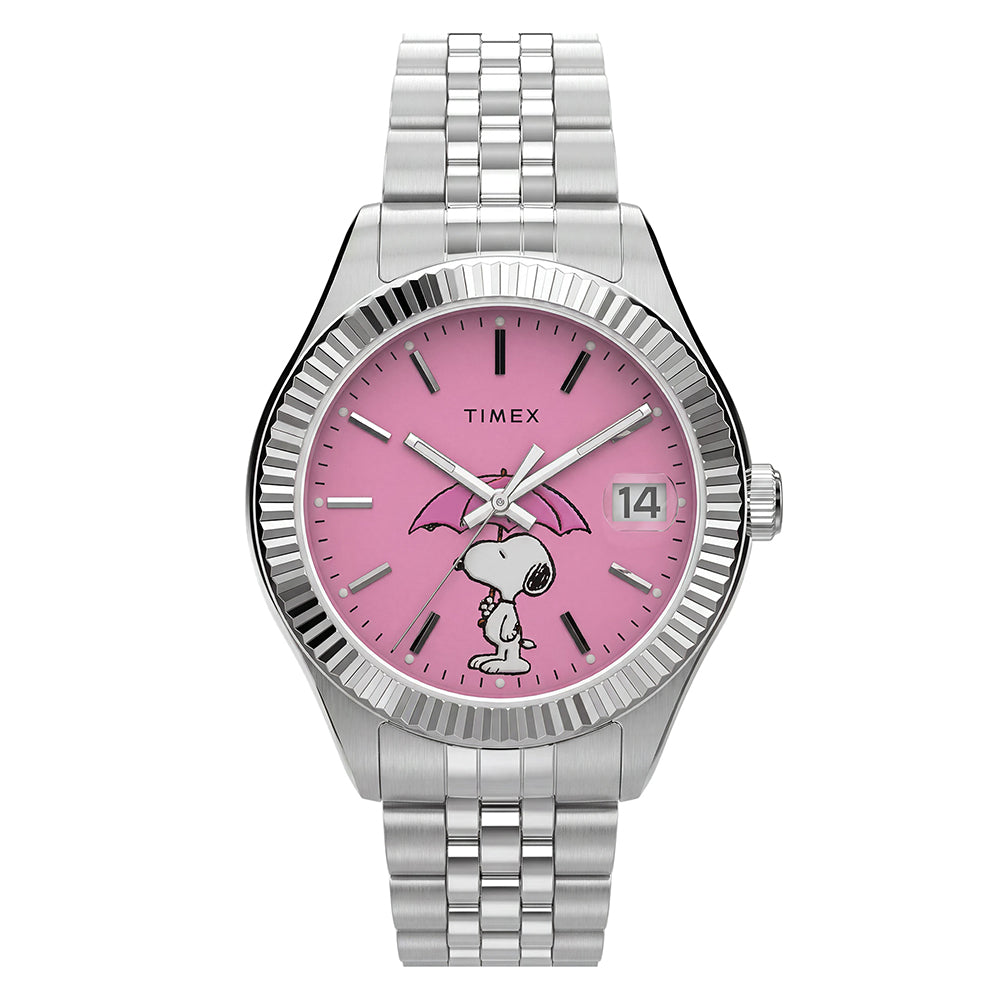 Timex Legacy x Peanuts Date 34mm Stainless Steel Band