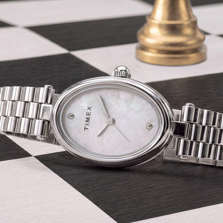 Cavatina® Luxe 3-Hand 22mm Stainless Steel Band
