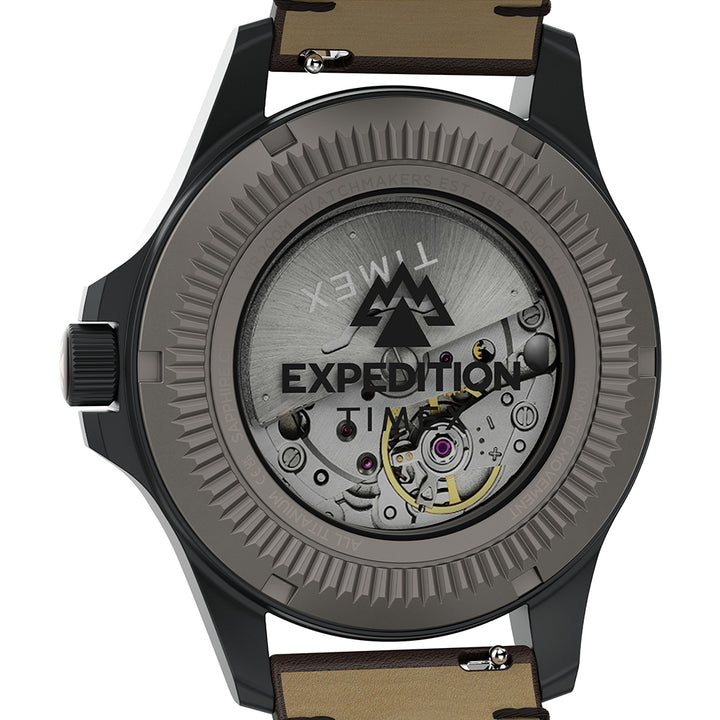 Expedition Field Post Titanium Automatic 41mm Leather Band
