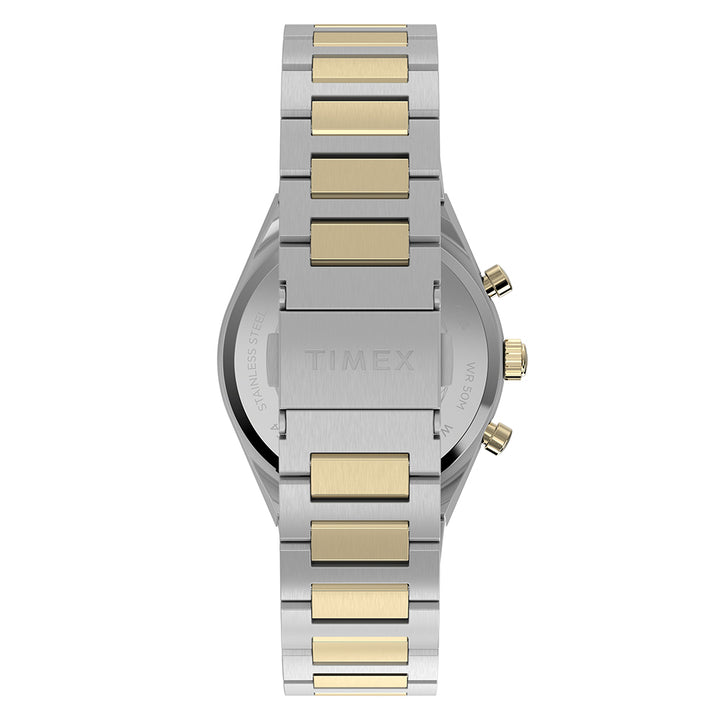 Q Timex Continental Chronograph 36mm Stainless Steel Band