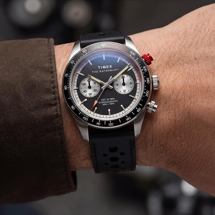 Waterbury Heritage Chronograph 39mm Leather Band