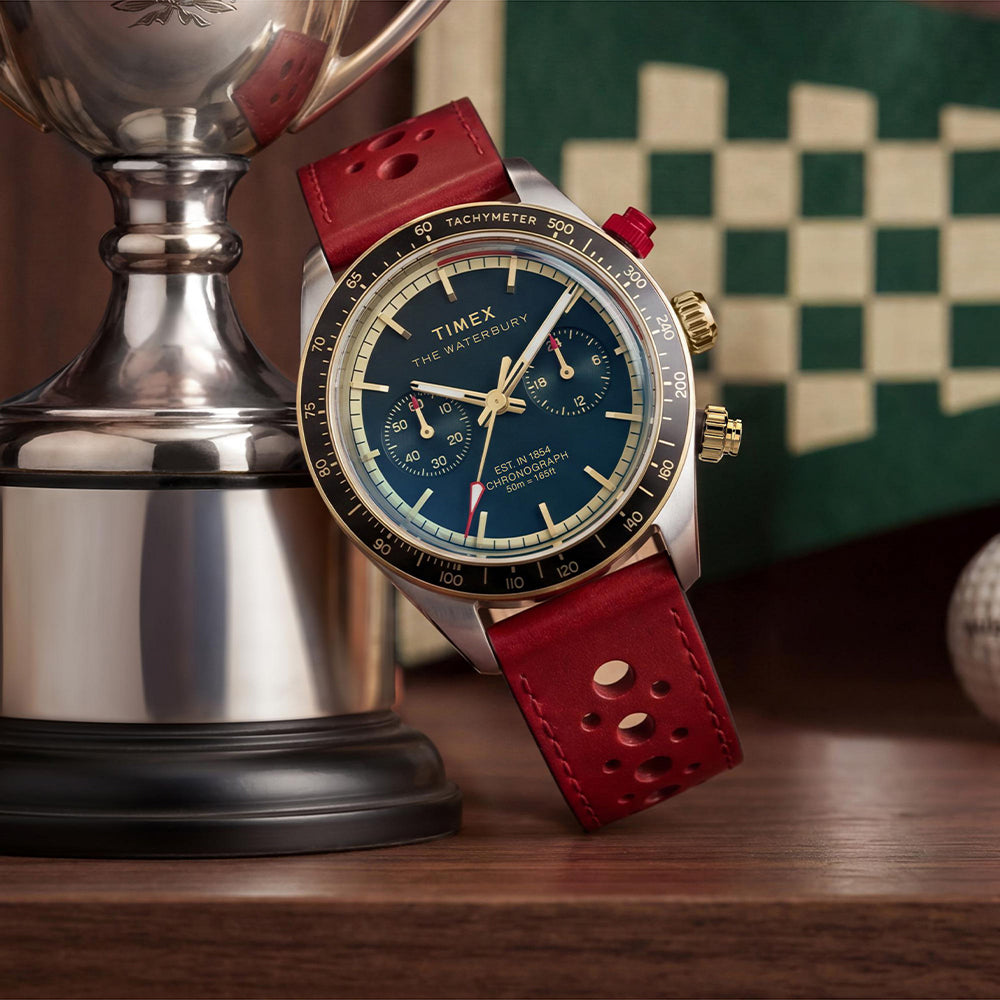 Waterbury Heritage Chronograph 39mm Leather Band