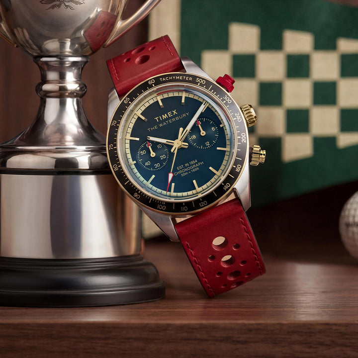 Waterbury Heritage Chronograph 39mm Leather Band