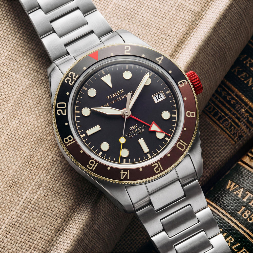 Waterbury Heritage Gmt Automatic 42mm Stainless Steel Band