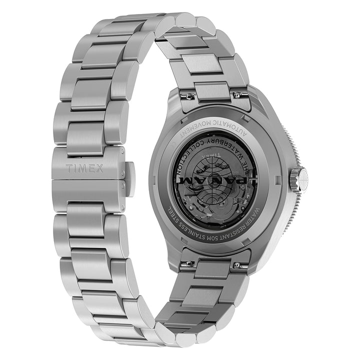 Waterbury Gmt x Pan Am Automatic 42mm Stainless Steel Band
