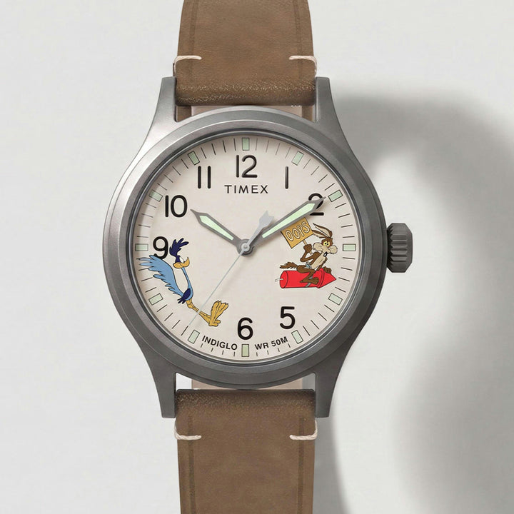 Timex Expedition Scout x Looney Tunes 3-Hand 40mm Leather Band
