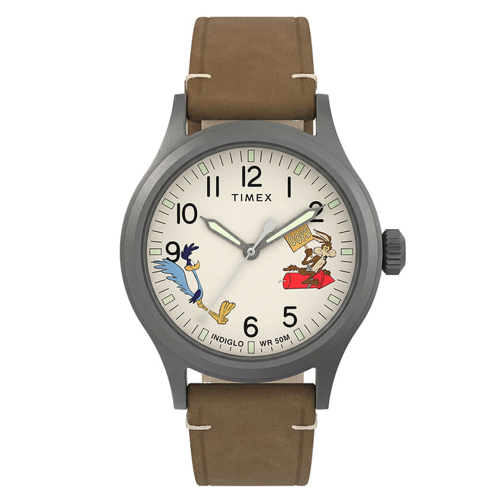 Timex Expedition Scout x Looney Tunes 3-Hand 40mm Leather Band