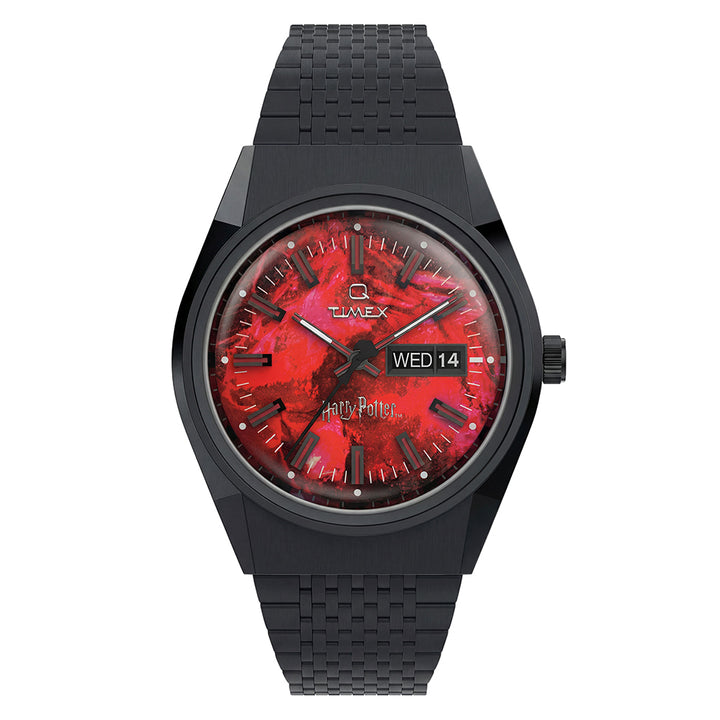 Q Timex x Harry Potter Day-Date 38mm Stainless Steel Band