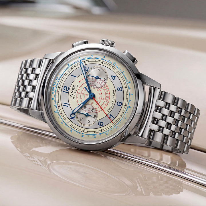 Marlin Neo Classic Chronograph 40mm Stainless Steel Band