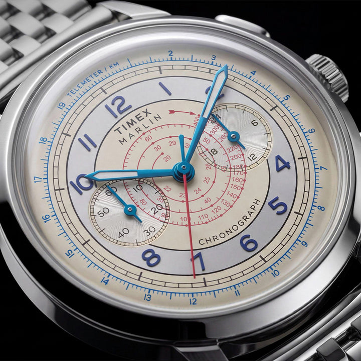 Marlin Neo Classic Chronograph 40mm Stainless Steel Band
