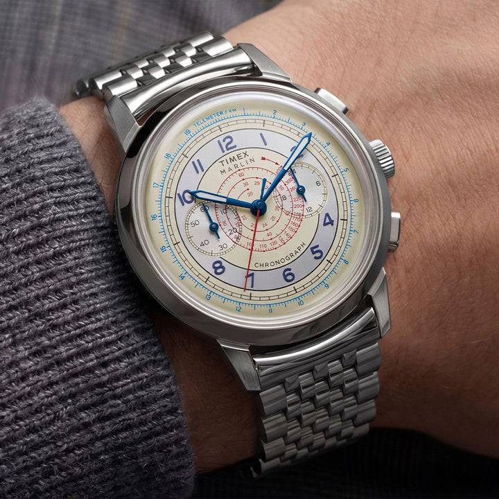 Marlin Neo Classic Chronograph 40mm Stainless Steel Band
