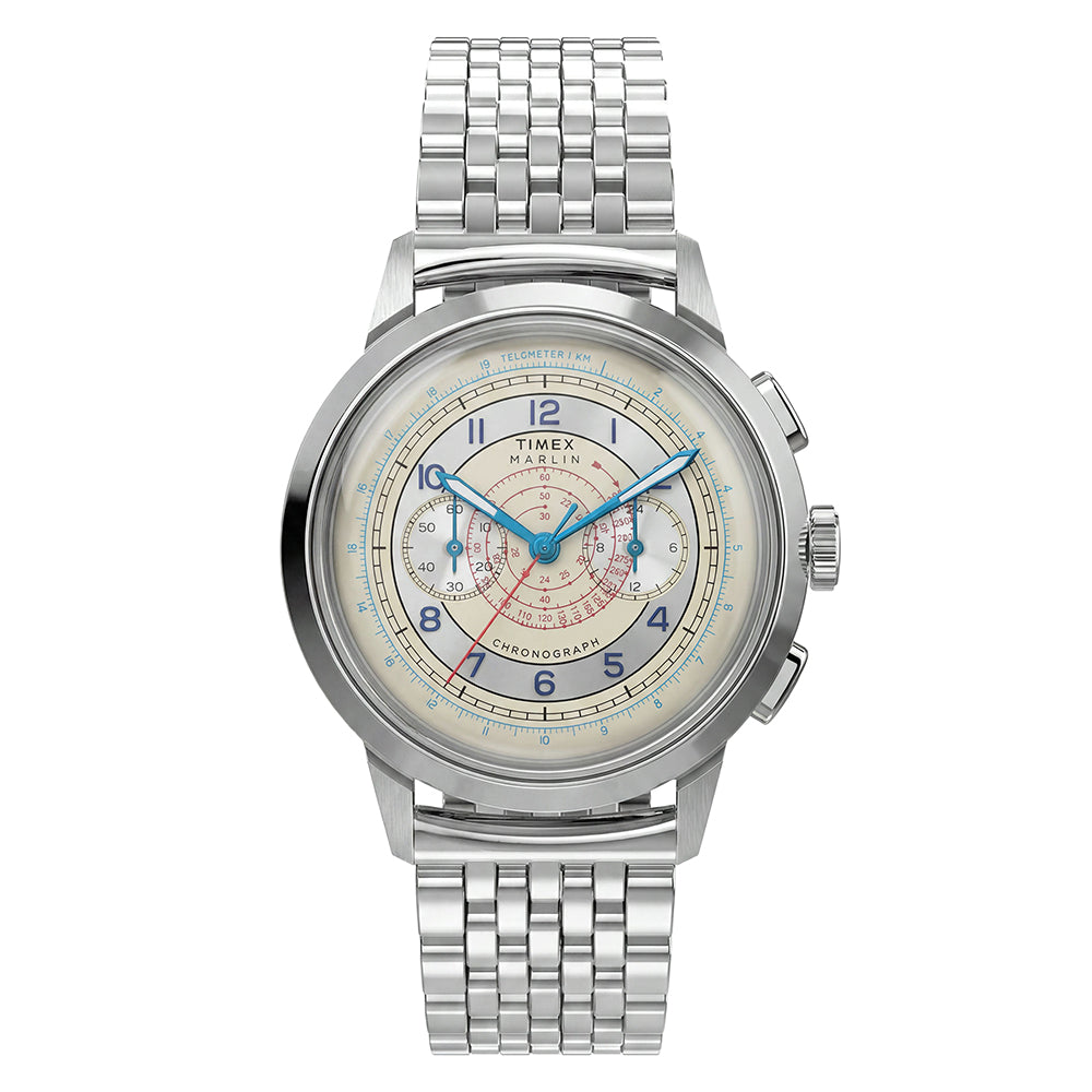Marlin Neo Classic Chronograph 40mm Stainless Steel Band