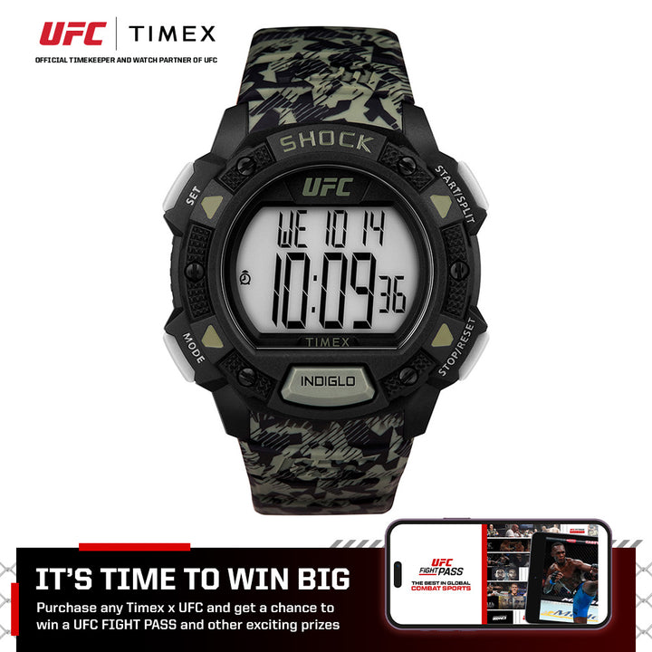 Timex UFC Core Shock Digital 45mm Resin Band